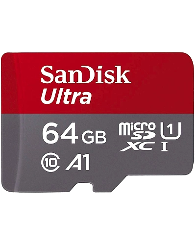 SanDisk 64GB Class 10 microSDXC Memory Card with Adapter (SDSQUAR-064G-GN6MA)-S64GB
