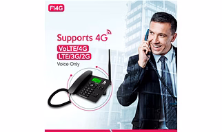 Beetel F1 4G Fixed Cordless Landline Phone,Supports 4G Volte,LCD Display,Speed Dial,Two Way Speaker Phone & Adjustable Volume,Supports Hotline Function,Alarm,4 Direct Memory Keys,MP3 Player,SOS(Black)