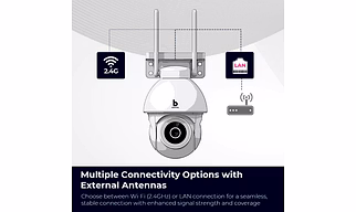 Beetel 4MP 3X Zoom QHD Wi-Fi CCTV Home Security Outdoor Camera|360° Pan Tilt|2-Way Talk|Motion Alert/Tracking|Night Vision|SD Card(Upto 256 GB),Alexa & Google Assnt|Onvif|CCO4