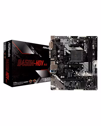 ASRock B450M-HDV R4.0 Socket AM4-B450MHDV