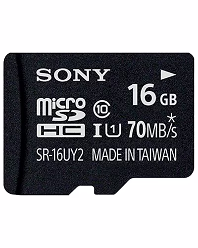 SONY Micro SD SR-16UY2A SDHC UHS-1 Class 10 16GB Memory Card + Adapter 70 MB/s-SR16UY2A