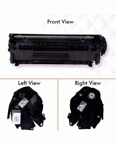 Prodot PLH-2612A Toner Cartridge for HP and Canon Laserjet Printers (Black, Pack of 1)-PLH2612A