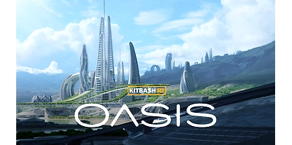 Behind the futuristic cover art of ‘Oasis’ from KitBash3D
