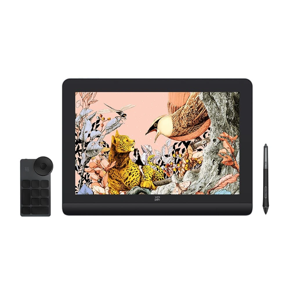 XPPen Artist Pro 16 (Gen 2) Drawing Display with X3 Pro Stylus 16384 Pressure Levels and 10 Shortcut Keys Compatible with Chrome, Windows, Linux, Mac, and Android(Black)-XPA16Pro2