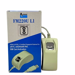 access fm220u l1 single fingerprint biometric thumb scanner | 1 year rd service registration | highly secured and safe data capture
