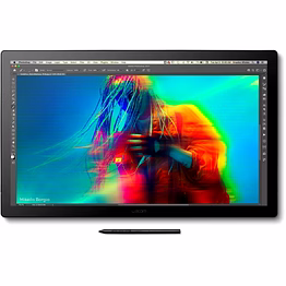 wacom cintiq pro 22 drawing tablet with screen; 4k uhd touchscreen graphic drawing monitor with 1.07 billion colors, 120hz refresh rate & 8192 pen pressure for windows pc, mac, linux