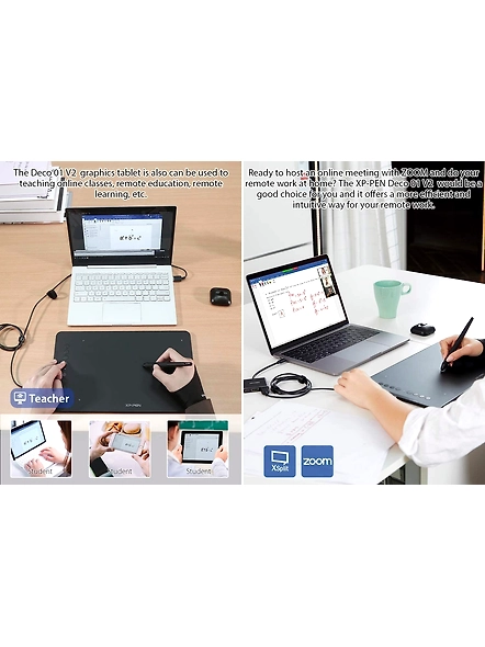 XP-Pen Deco01 V2 Digital Graphics Drawing Pen Tablet (10-5
