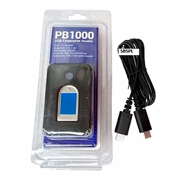 precison precision pb1000 l1 biometric fingerprint usb scanner with rd service & latest technology (black)