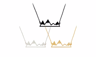 Minimalist Mountain Top Pendant Snowy Mountain Necklace Hiking Outdoor Travel Jewelry Mountains Climbing Gifts