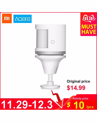 Aqara Human Body Sensor &amp; Light Intensity Sensors Smart Movement Motion Sensor Zigbee wifi Wireless Work for Mi home APP-32997721312