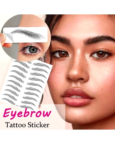 Magic False Eyebrows 4D Hair-like Eyebrow Tattoo Sticker Waterproof Lasting Makeup Water-based Eye Brow Stickers Cosmetics-4000874351557
