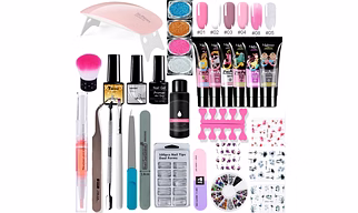 Poly Extension Nail Set With 6W UV LED USB Lamp Dryer Kit Tools Polygel Kit For Manicure Nail Art Sets Nail Polish Gel