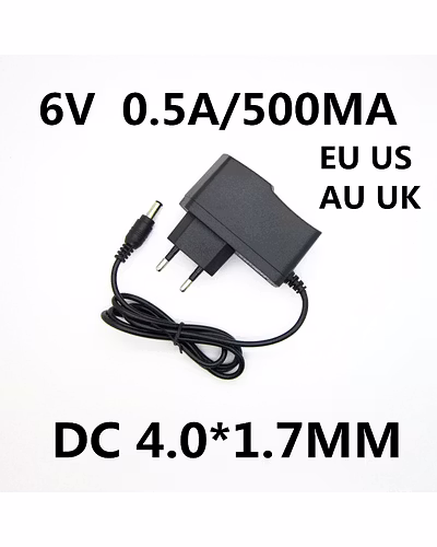 1pcs 6V 0.5A 500MA 4W AC DC Power Supply Adapter Charger For OMRON I-C10 M4-I M2 M3 M5-I M7 M10 M6 M6W Blood Pressure Monitor-33000547410
