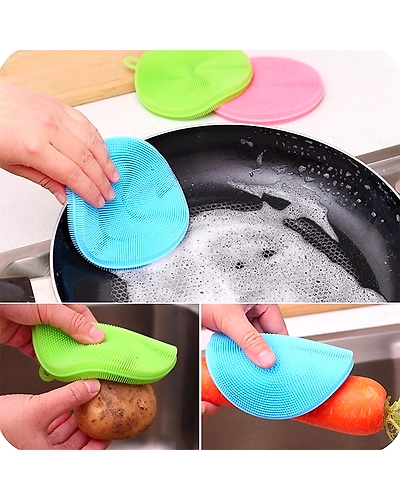 Multifunctional Kitchen Cleaning Brush Silicone Dishwashing Brush-32834954480
