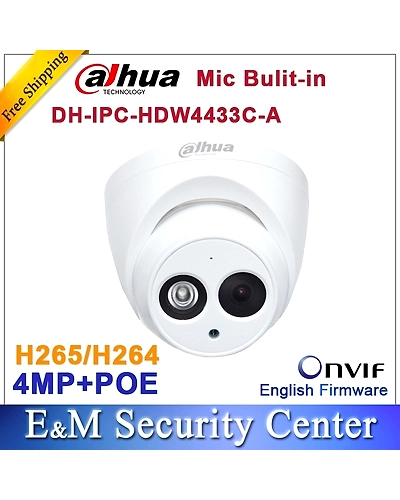 Original dahua 4MP IPC-HDW4433C-A replace IPC-HDW4431C-A Network IP Camera IR POE CCTV Mic Built-in dome DH-IPC-HDW4433C-A-4000923602167