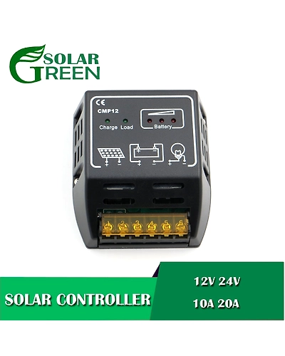 PWM CMP12 BSV20A 10/20A 12V 24V Solar panels Battery Charge Controller 100W 200W 500W 600W PWM battery charger Regulators-32969218380