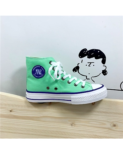 5 Colors Fashion Hot Lace Up Canvas Shoes Mens womens unisex Casual Shoes Blue For adults Girl Pink Green N5003 EUR35-40-4000235510205