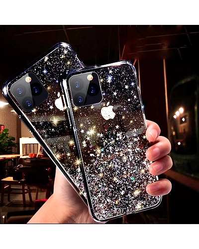 Bling Glitter Phone Case For iPhone 11 Pro X XS Max XR SE 2020 Soft Silicon Cover For iPhone 7 8 6 6S Plus Transparent Case Capa-4000758807684