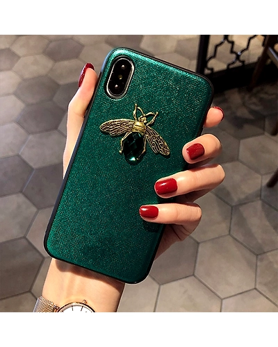 Luxury brand Diamond Bee Glitte soft case for iphone 7 8 6S plus X XR XS 11 Pro Max hard cover for samsung S8 S9 S10 Note 10 9-32921788299