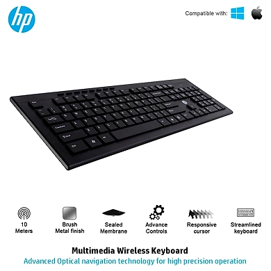 HP Wireless Keyboard K2500-E5E77AA
