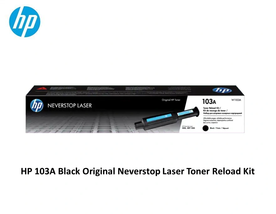 HP 103A Black Original Neverstop Laser Toner Reload Kit-W1103A