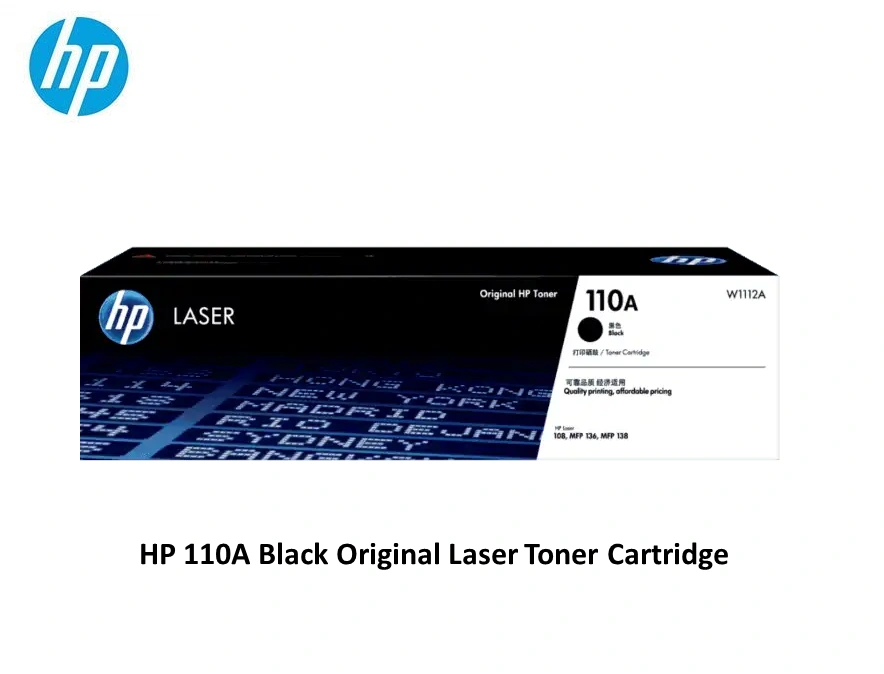 HP 110A Black Original Laser Toner Cartridge-W1112A