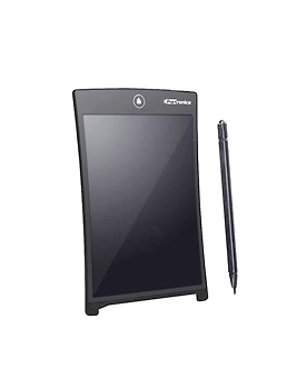 Portronics Portable RuffPad Re-Writeable 21.59Cm (8.5-inch) LCD POR-628 with 4 Magnet, Stylus Drawing Handwriting Board, Black