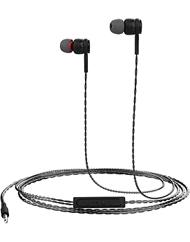 Portronics POR-1025 Conch Gama Wired Headset  (Black, In the Ear)