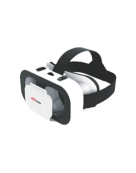 Portronics POR-715 Saga Mini VR Box Virtual Reality Headsets Video Glasses  (White, Black)