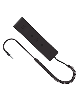 Portronics POR 687 Retro Handset for Phoni 3 (Black)