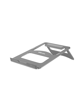 Portronics POR-870_My Buddy M has Light Weight and Standing Aluminium Wedge, Scientific Design, Anti Slip Rubber Pads, Portable Laptop Stand