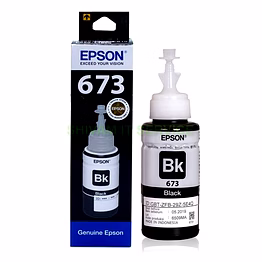 epson original 673 (t6731) black ink bottle 70ml c13t673198
