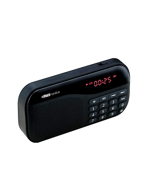 Portronics Plugs POR-141 Portable Speaker with FM & MicroSD Card Support (Black)