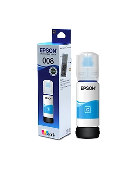 Original Epson 008 Cyan ink bottle C13T06G298