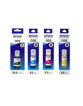 Epson 008 (T06G1 T06G2 T06G3 T06G4) B/C/Y/M Ink Bottle Set for L6550 L6570 L6580 L15140 L15150 L15160
