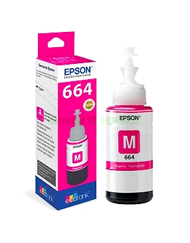 Original Epson T6643 C13T664398 L100 Magenta Ink Bottle