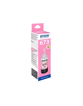Original Epson Original 673 (T6736) Light Magenta Ink Bottle 70ML C13T673698