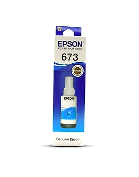 Epson Original 673  Cyan Ink Bottle