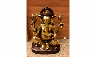Brass ganesha statue