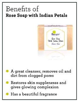 Revyur Rose Soap With Indian Petals Classic Care-1-sm