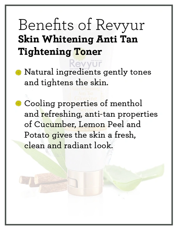 Revyur Skin Whitening Anti Tan Tightening Toner-50 gm-1