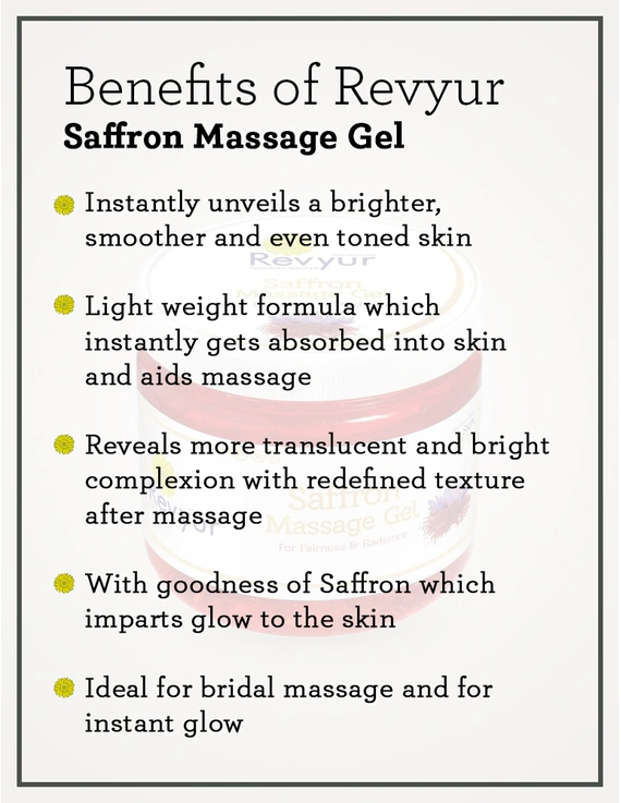 Revyur Saffron Massage Gel-200 gm-1