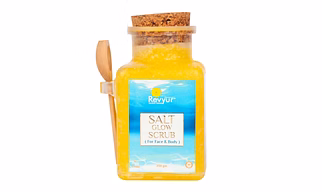 Revyur Speciality Naturals Salt Glow Scrub for Face and Body, 350 gm (For Face &Body)