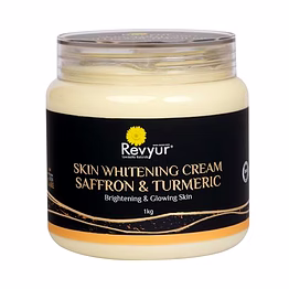 revyur speciality naturals saffron and turmeric skin whitening cream 1 kg (brightening & glowing skin)