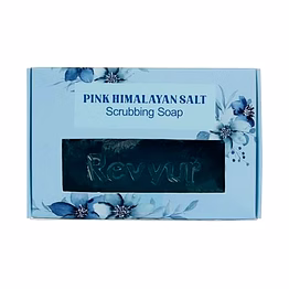 revyur speciality naturals pink himalayan salt scrubbing soap 150 gm