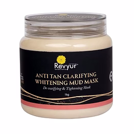 revyur speciality naturals anti tan clarifying whitening mud mask 1kg (de-toxifying & tightening mask)
