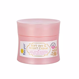 revyur speciality naturals soft day & night cream 50g (anti-aging, nourishing, soothing, sun protecting & skin brightening)