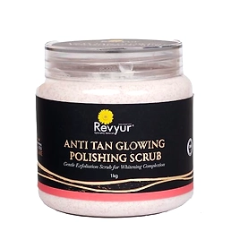 Revyur Speciality Naturals Anti Tan glowing polishing scrub 1 kg ((Gentle Exfoliation Scrub for Whitening Complexion))
