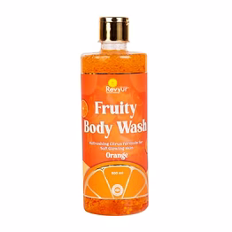 revyur speciality naturals fruity body wash - orange 500 ml (refreshing citrus formula for soft glowing skin)