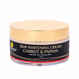 revyur speciality naturals carrot & papaya skin whitening cream. 200 gm (blemish free glowing skin)